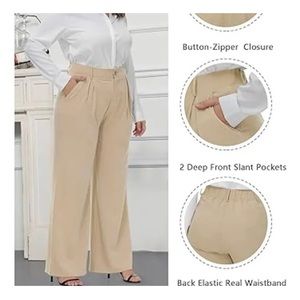 NWT Telinvey Casual Dressy Palazzo, Size XL, Color Pink.